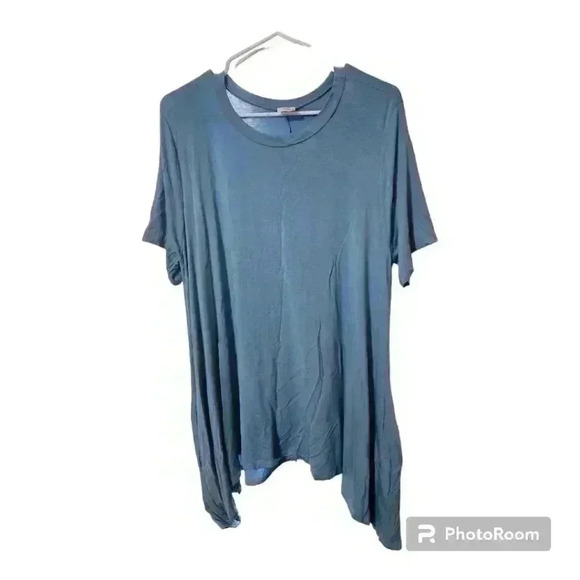 Womens blue short sleeve blouse! - Picture 1 of 3